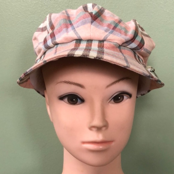 Burberry Authentic London Women\'s Pink Check Bucket Hat Sz M main image 8